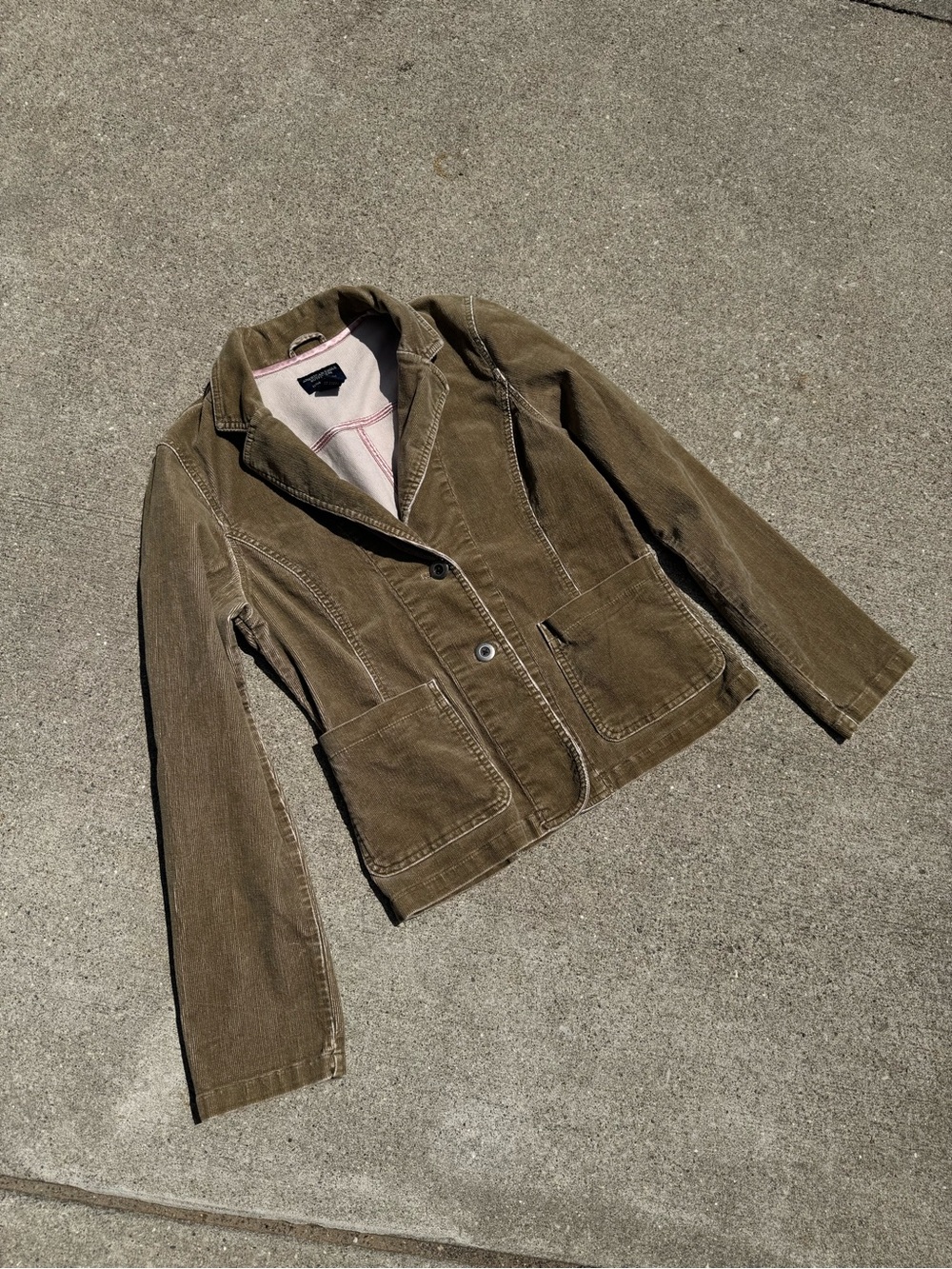 American Eagle Outfitters Olive Corduroy Blazer Jacket